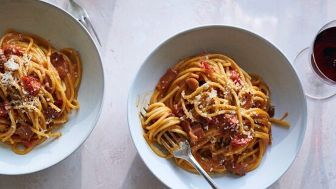 la carbonara al pomodoro del new york times