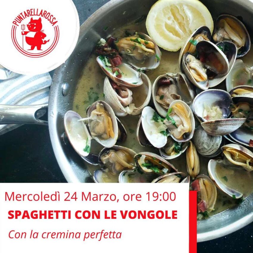 Ginevra Antonini spaghetti con le vongole