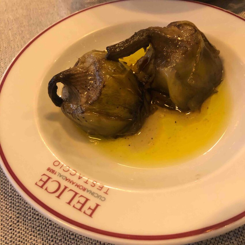 felice a testaccio roma carciofi
