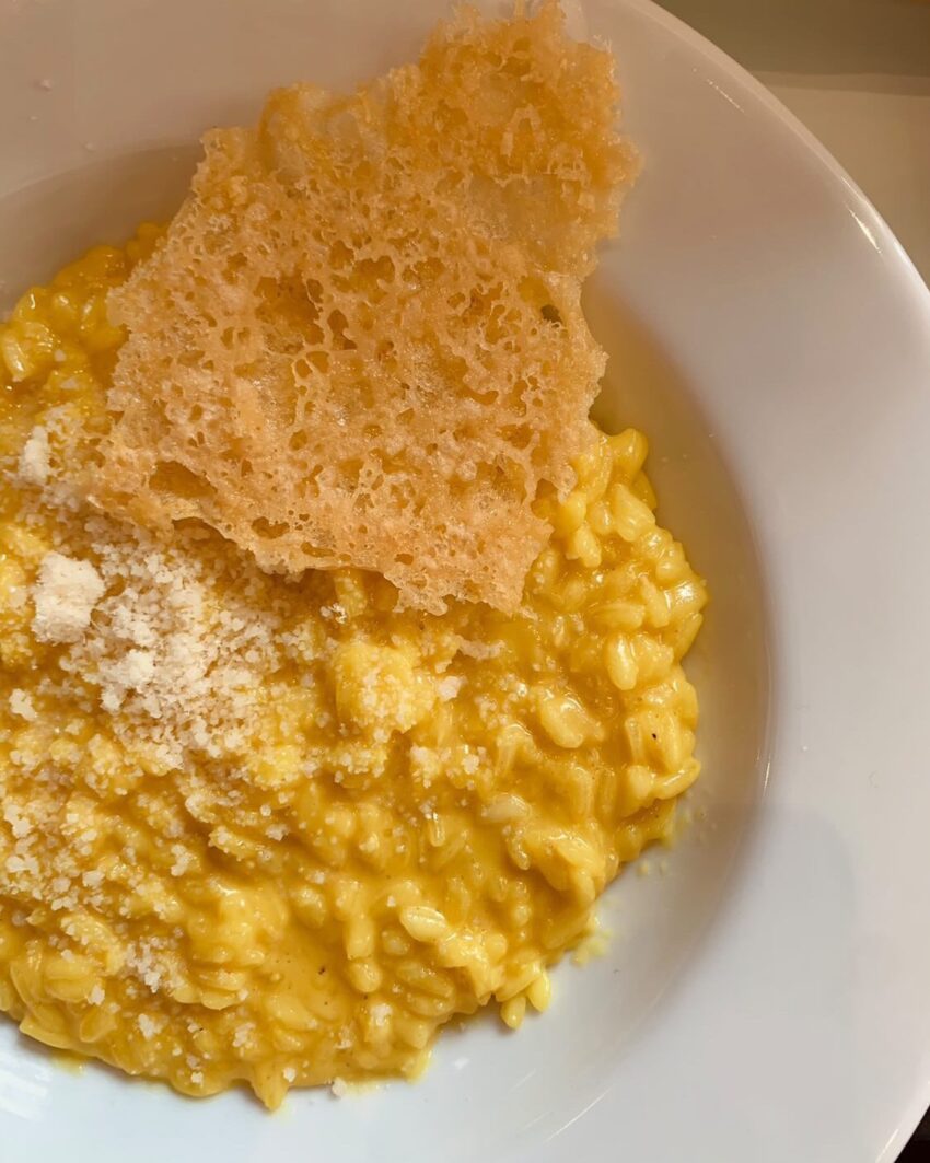 Risotto alla Milanese Latterie 1952 Milano