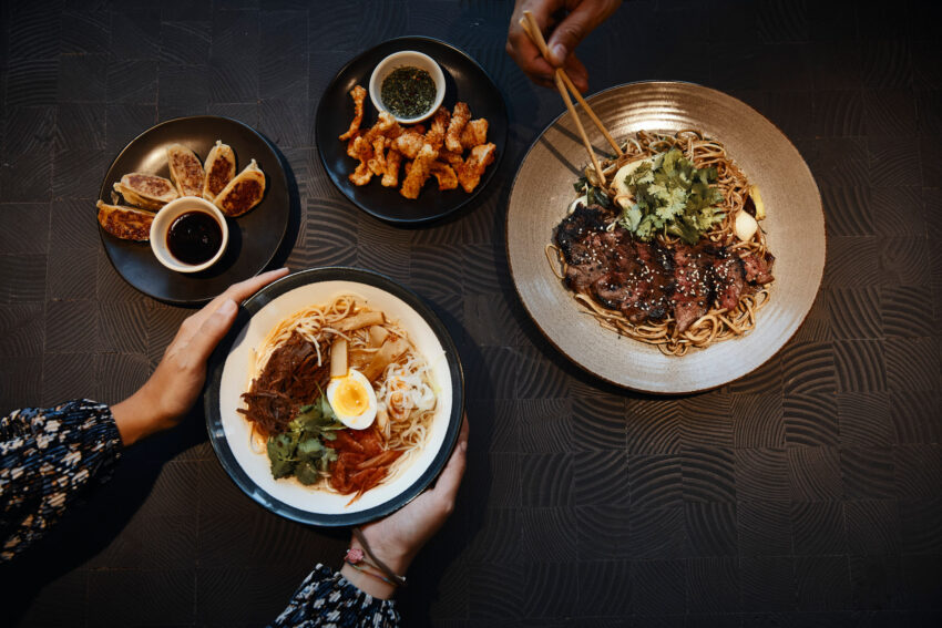 Ramen, noodles, pollo Wagamama Bicocca Milano