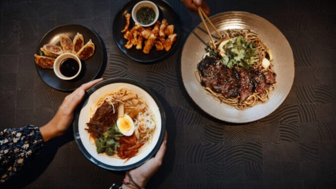 Ramen, noodles, pollo Wagamama Bicocca Milano