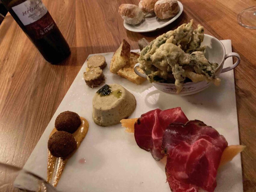 sottobosco milano antipasto misto