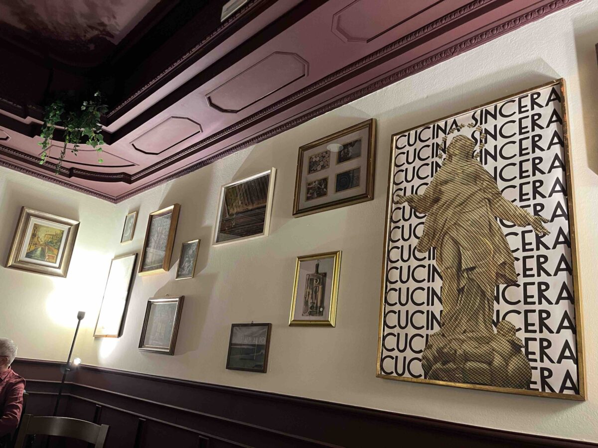 Trattoria Sincera a Milano quadri