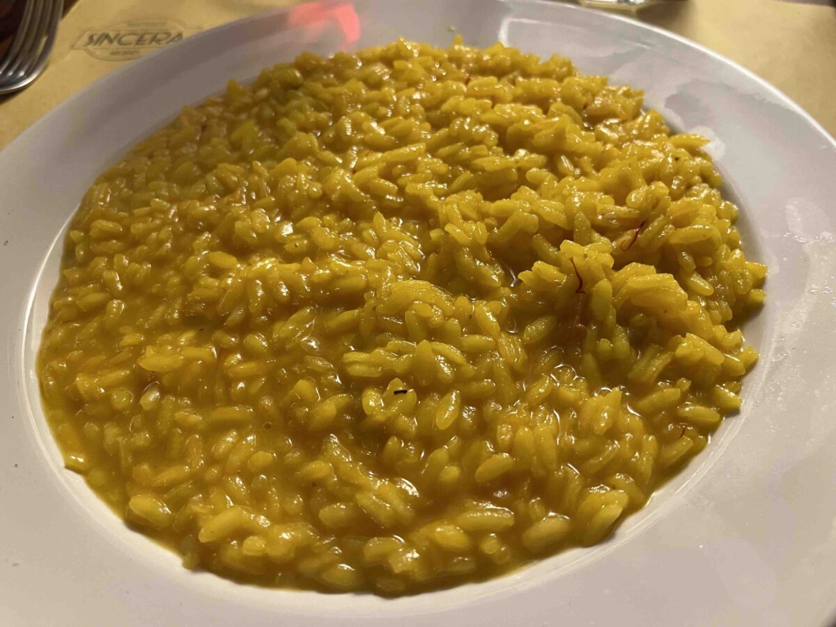 trattoria sincera milano risotto