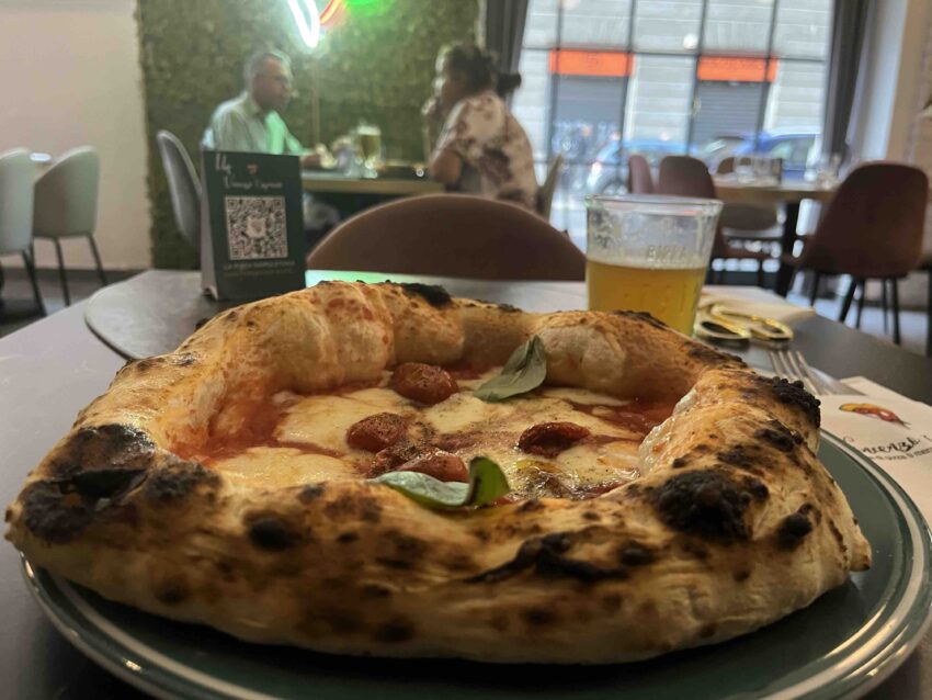 Vincenzo Capuano pizza Milano forbici provola e pepe