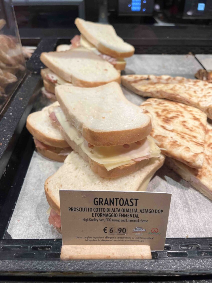 gran toast prezzi autogrill