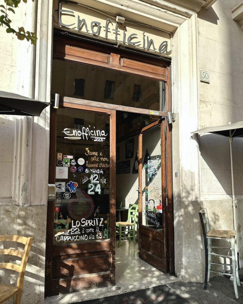 Enofficina a Roma, l'enoteca con cucina in zona Prati-Trionfale
