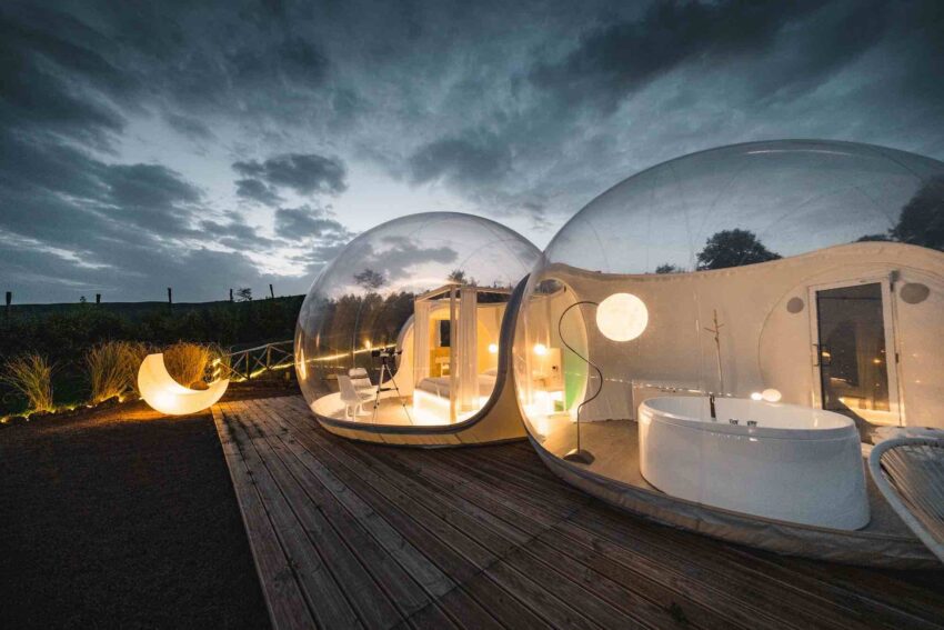 la luna - le perseidi glamping