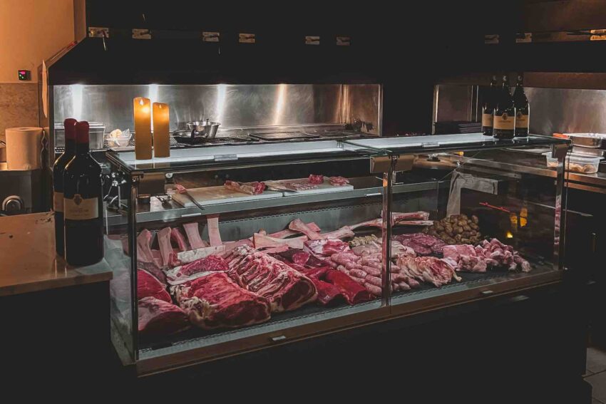 vetrina carne - ristorante sant'elena roma