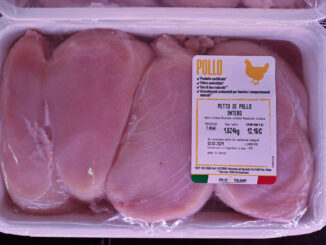 Il 90 per cento dei polli della Lidl ha il white striping, strisce bianche di grasso