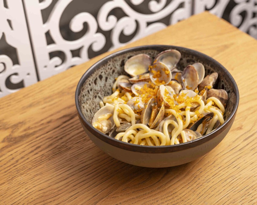 gli spaghetti alle vongole di marea