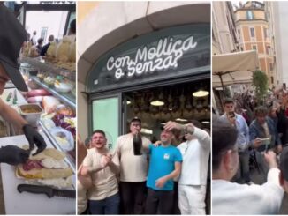 con mollica o senza a roma, l'inaugurazione del primo locale