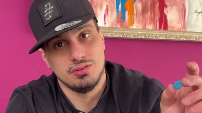il viagra di valerio braschi presentato sui social