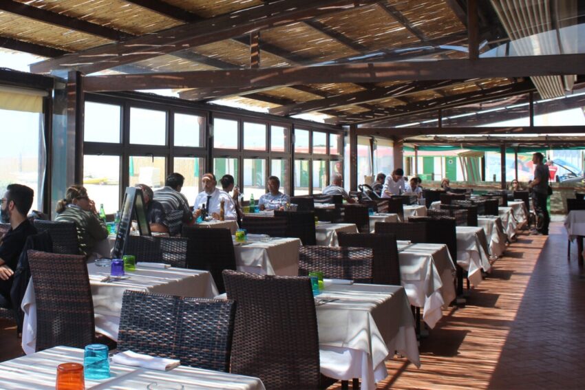 Il ristorante la Baia di Benny Gili a Fregene