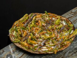 pizze romane estive, fiori e alici di clementina