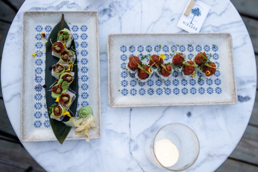 il sushi di terrazza mirador a roma