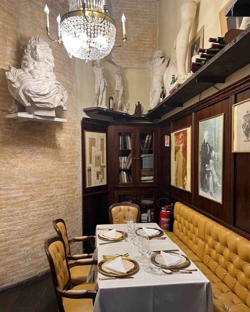 Il ristorante Canova Tadolini a Roma