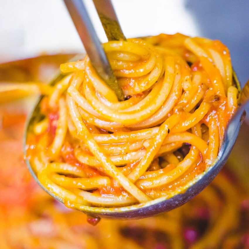 la ricetta dell'amatriciana