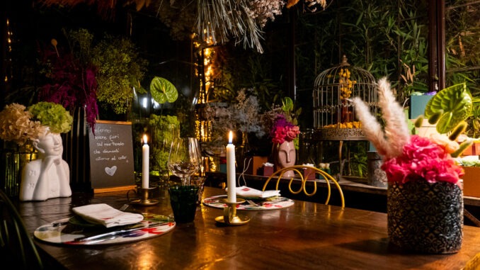 la cena nel roseto da casa vidaschi a roma