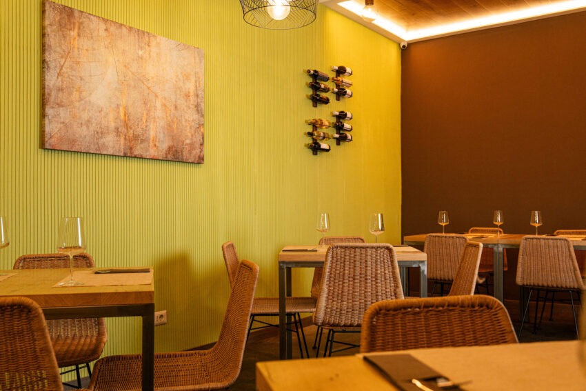 gli interni di cibum bistrot a roma