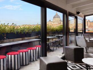 la vista dalla terrazza carosello a roma