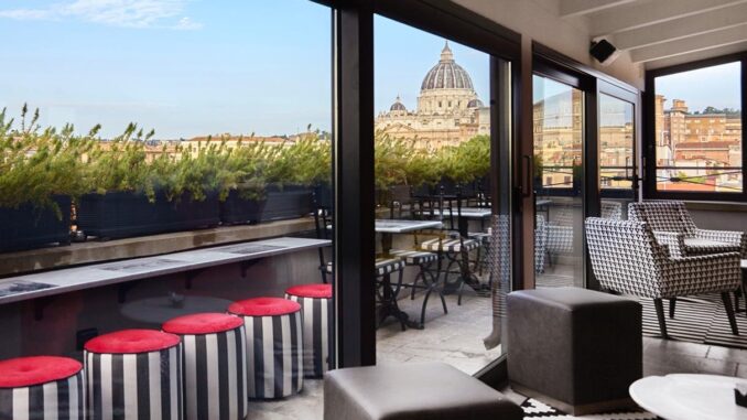 la vista dalla terrazza carosello a roma