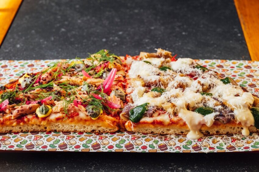 La pizza de Il Secchio e L'Olivaro