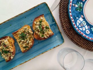 bruschetta con le telline da gina a fregene