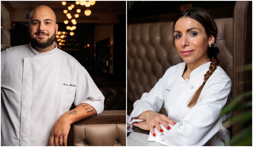 lo chef Simone Maddaleni e la pastry chef Francesca Minnella