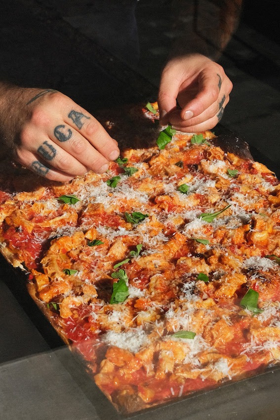 La pizza di Pantera a Garbatella
