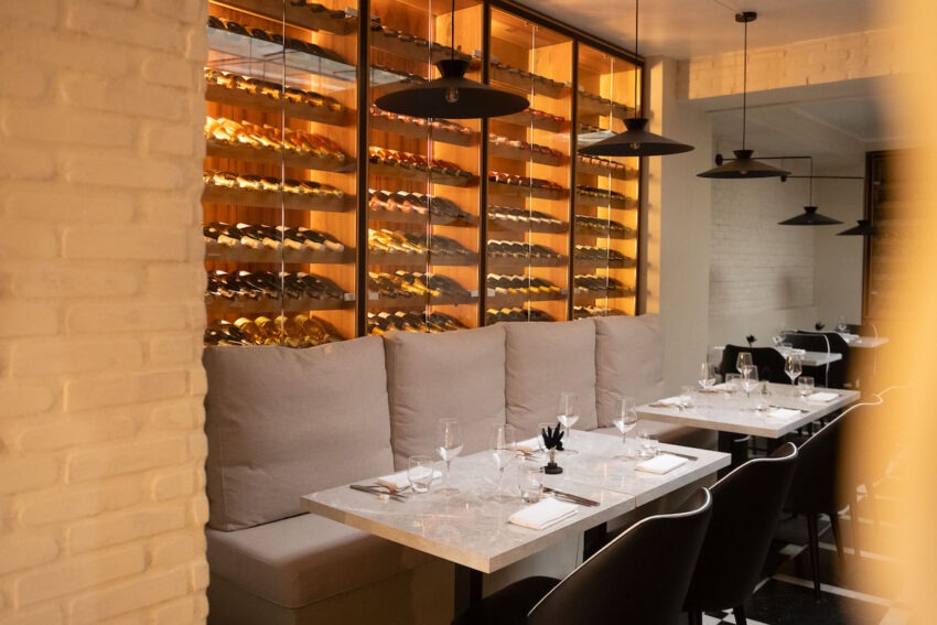 gli interni di campo osteria a roma