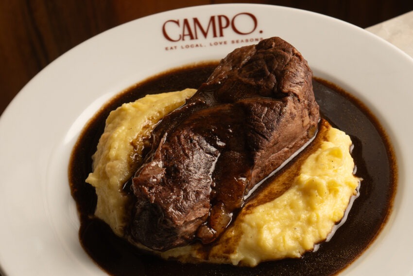 brasato di manzo di campo osteria a roma