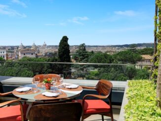 il giardino ristorante dell'hotel eden a roma