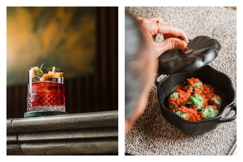 cocktail e piatti al monastero di cortona
