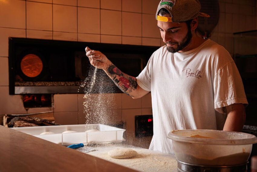 il pizzaiolo Mirko Pietrodarchi